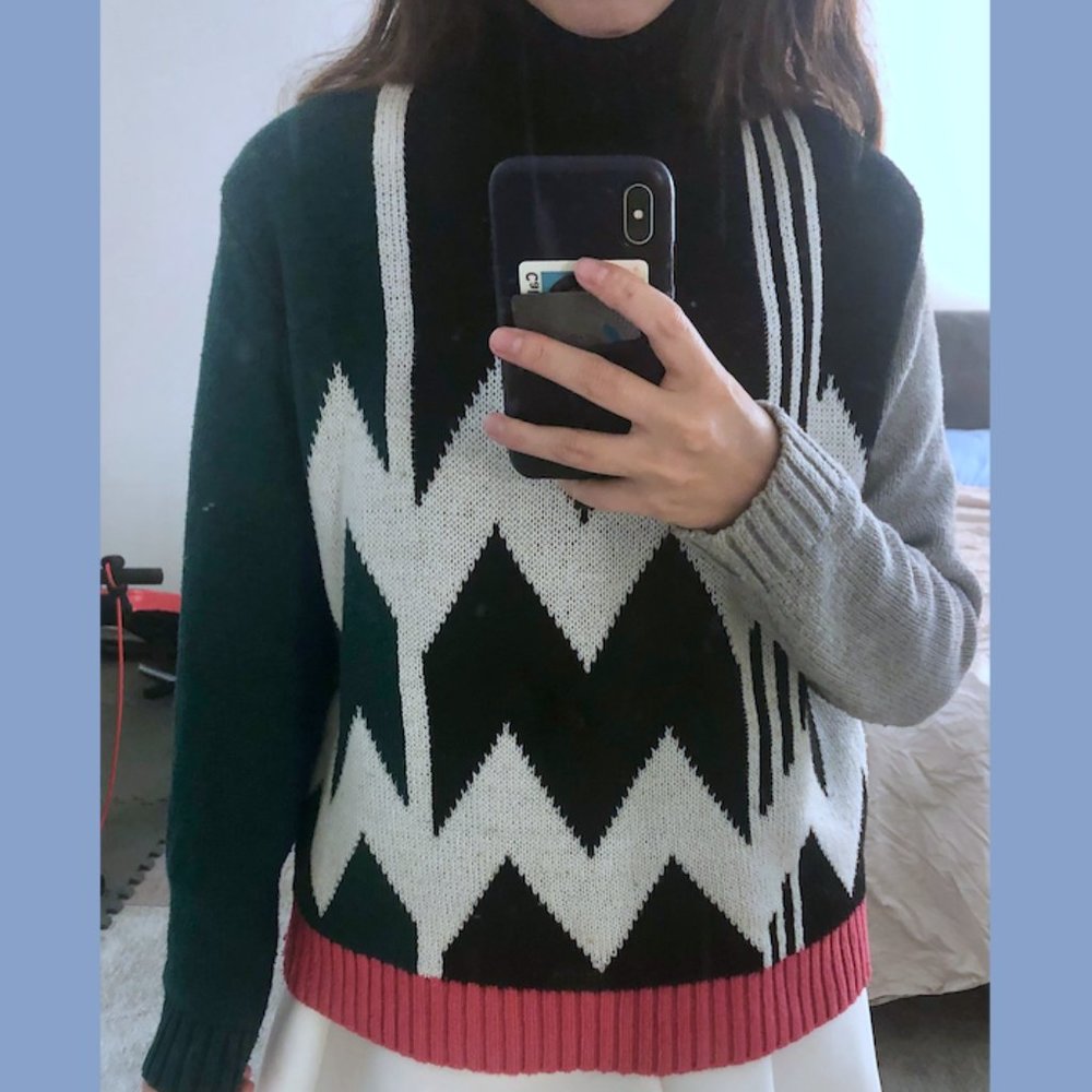 Quality Trendy Sweater (Ugly Sweater)- High neck
